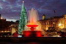 Christmas Eve on Trafalgar Square, London