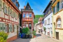 Narrow Street in Mosbach, Germany