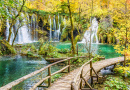 Waterfall In Plitvice Lakes, Croatia